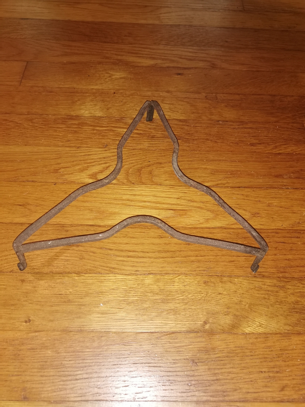Antique Hand Forged Iron Fireplace Pot Trivet Kettle Stand Tripot 10" - Picture 3 of 10
